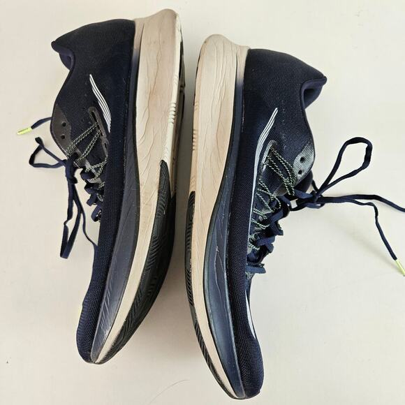 Nike Zoom Fly Running Shoe Sneaker‎ Men's 11.5 Obsidian Blue Navy Lime Racing - Picture 6 of 10